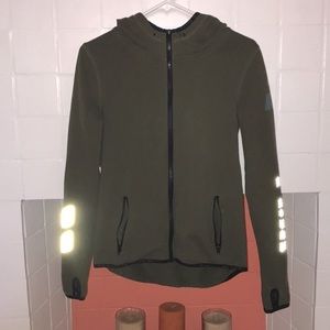 Olive green VS PINK zip up w/thumbholes